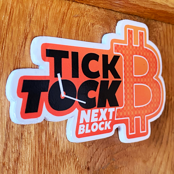 TickTock Foam Board Sticker