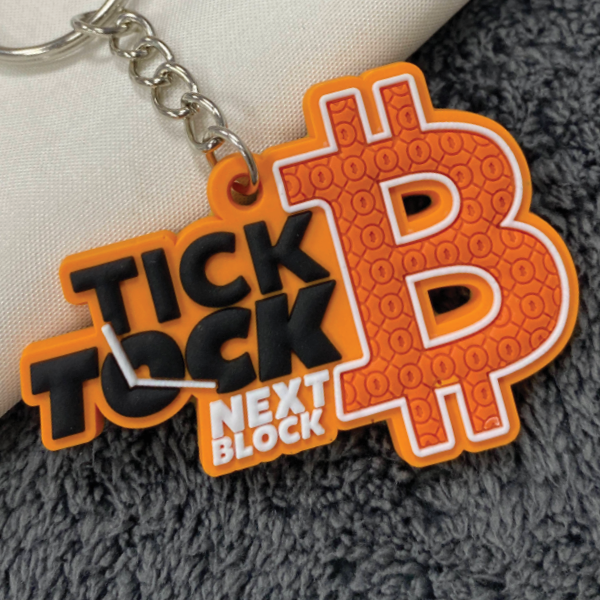 "Tick Tock, Next Block" Keychain